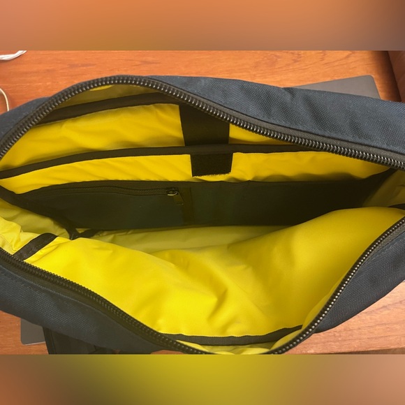 TOPO Designs Commuter Briefcase Navy / Brown Horween Leather - Picture 3 of 6